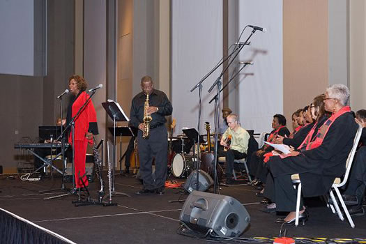 The Atlanta Jazz Chorus performs their Jazz Vespers.